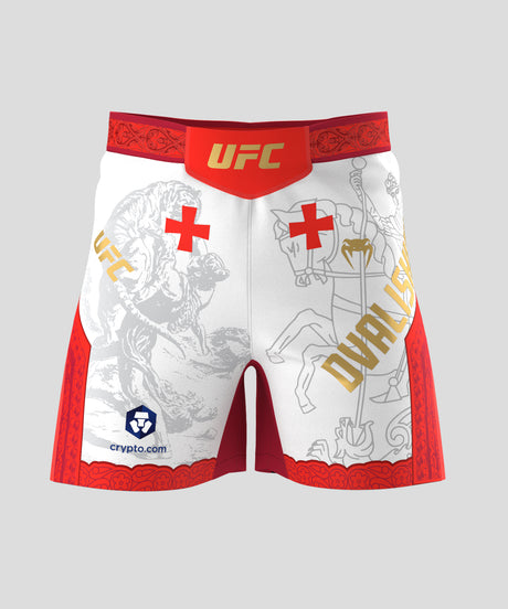 MMA trenky Venum UFC Unrivaled Merab Dvalishvili – Bílé/Červené