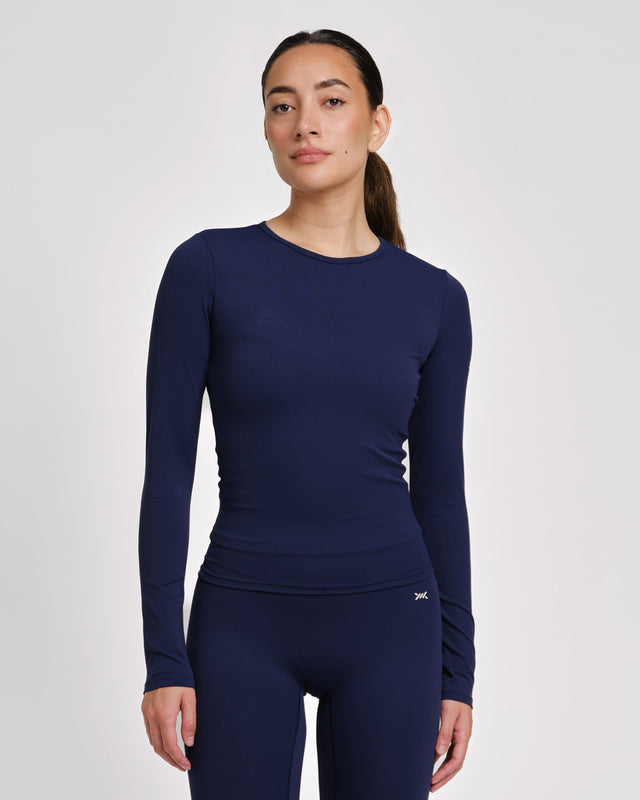 Caged Aspire Long Sleeves – Navy Blå