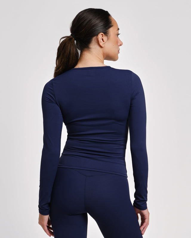 Caged Aspire Long Sleeves – Navy Blå