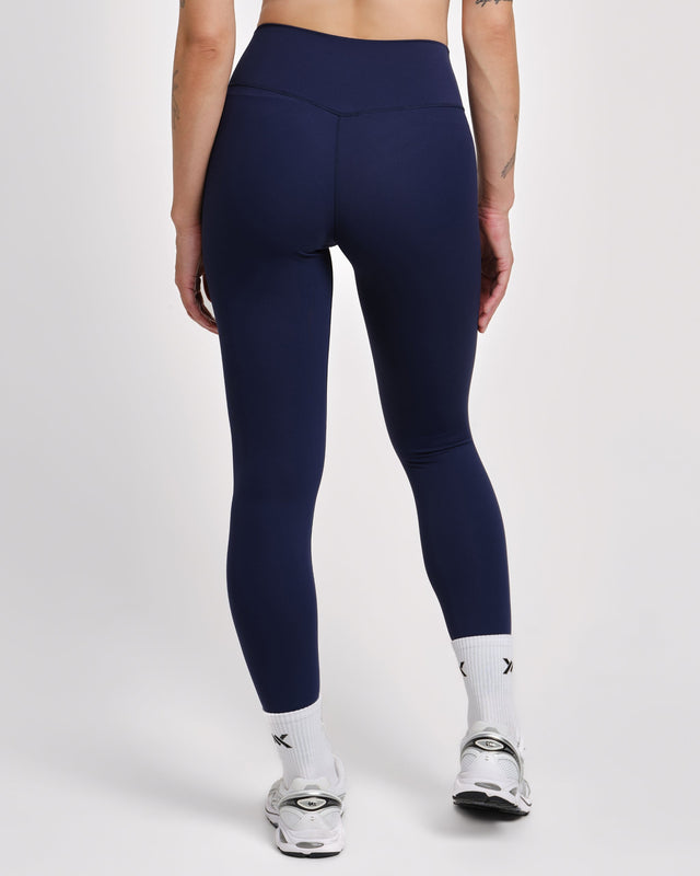 Caged Aspire Leggings – Marinblå