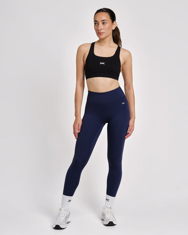 Caged Aspire Leggings – Marinblå