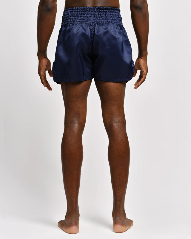 Caged Muay Thai-shorts Classic – Marinblå/Vit