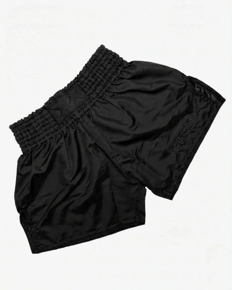 Pantaloncini Muay Thai Caged Classic – Nero/Nero donna