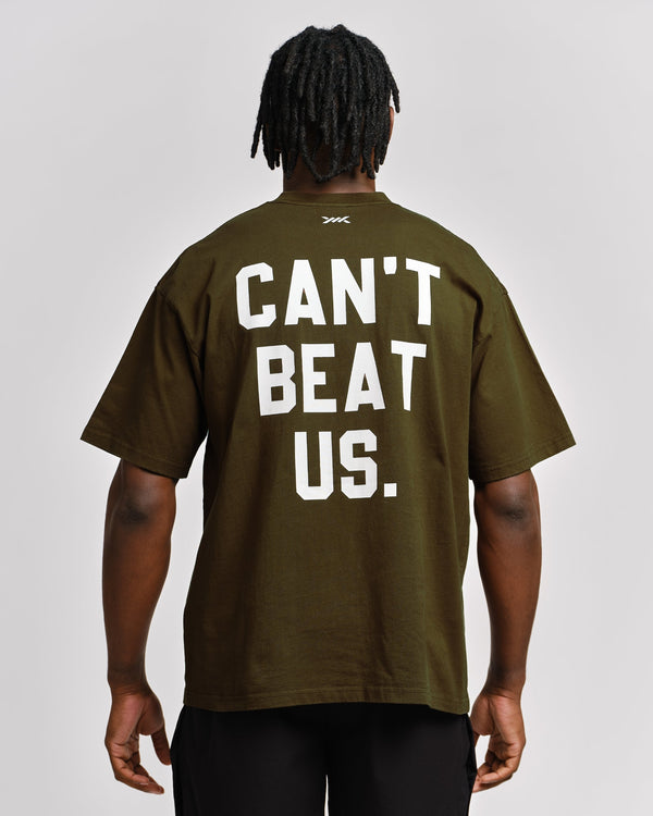 Tricou Caged 'CBU' – Kaki Verde