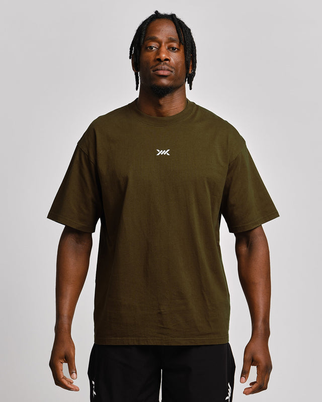 Caged T-Shirt 'CBU' – Khaki Grön