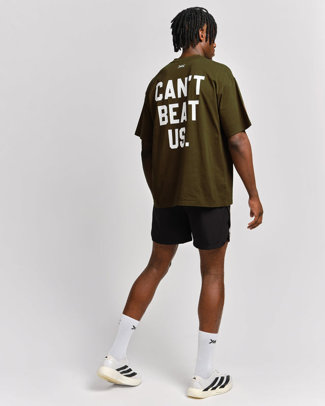Caged T-Shirt 'CBU' – Khaki Grön