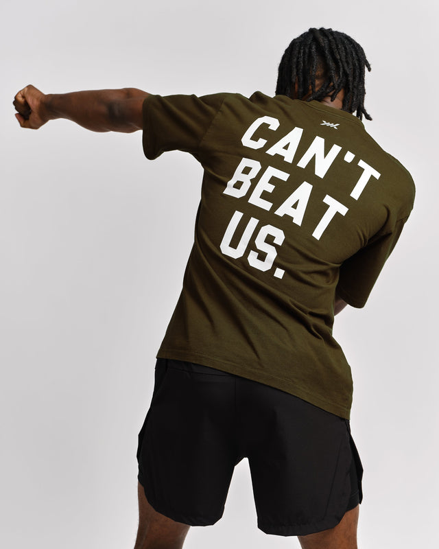 Caged T-Shirt 'CBU' – Khaki Grön