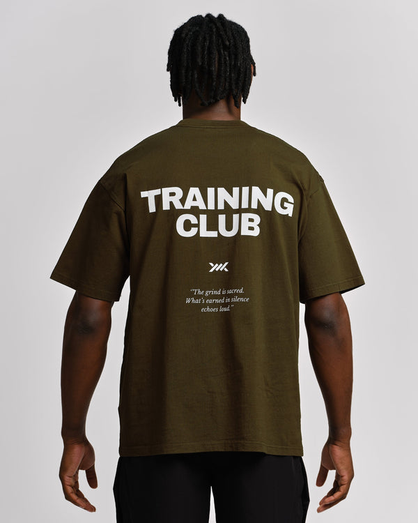 Caged T-Shirt Training Club – Khaki zelená