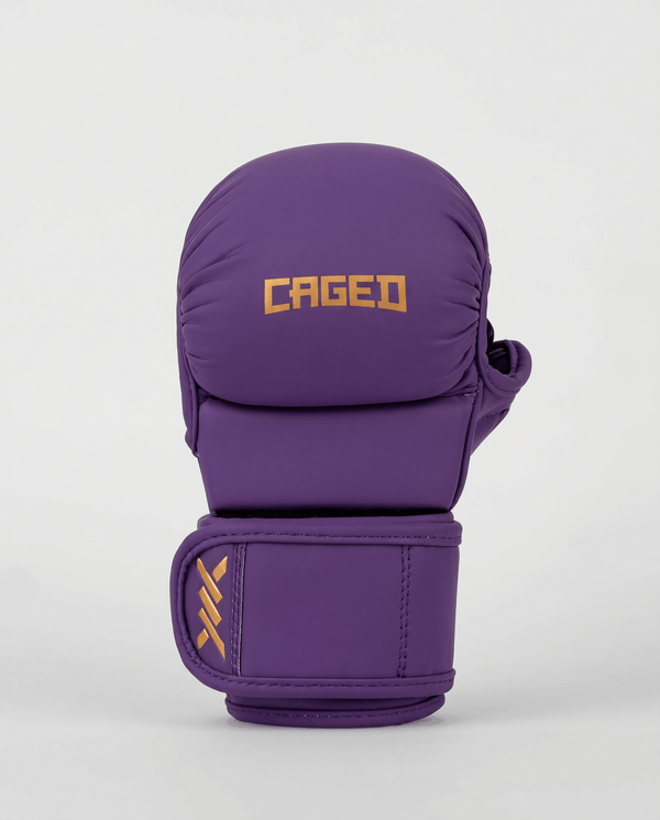 Caged MMA Sparringshandsker Shadow - Lilla/Guld