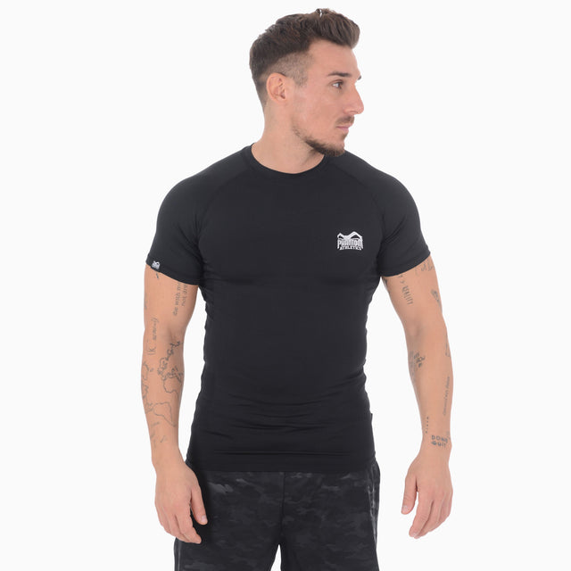 Phantom Athletics Rashguard Tactic Korte ærmer – Sort